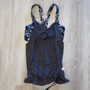 Lululemon yoga top with built in bra